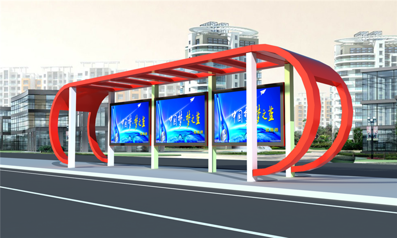 公交候车亭灯箱广告
